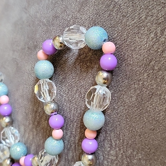 5/$25 Handmade Pastel Beaded Kidcore Stretch Necklace - Picture 3 of 6